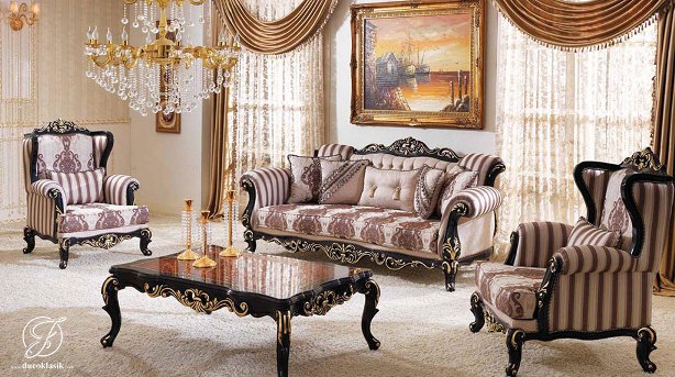 Sofa Tamu Romawi Klasik