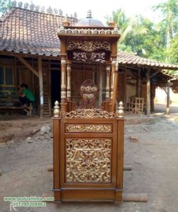 Mimbar Masjid Atap Kubah Jati Ukiran