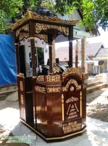 Mimbar Masjid Atap Kubah jati