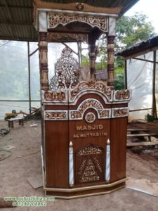 Mimbar Masjid Jati Atap Kubah Modern