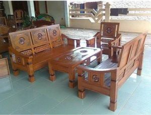 Jual Kursi Tamu Flamboyan Jati
