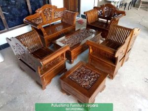 Kursi Tamu Jati Ukir Madura
