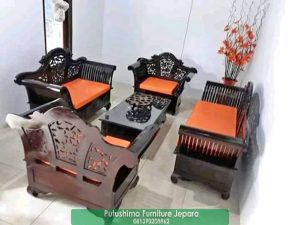 Jual Kursi Tamu Madura Jati Keong