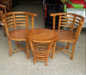 Jual Kursi Teras Lengkung jati
