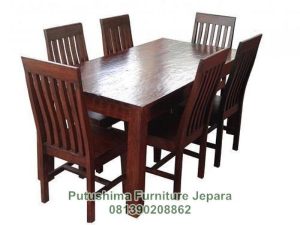 Jual Meja Makan 6 Kursi Rumah Makan
