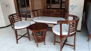 Jual Kursi Lengkung Jati Panjang