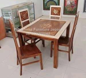 Jual Meja Makan 4 Kursi Restoran Murah