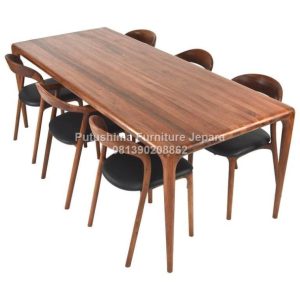 Jual Meja makan 6 Kursi Retro Jati