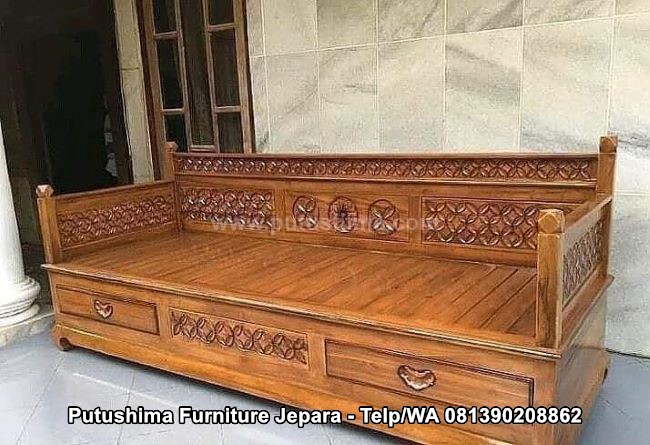 Kursi Bale Minimalis Oriental Kayu Jati