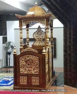 Mimbar Masjid Ukir Kubah