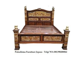Tempat Tidur Rahwana Model Emas