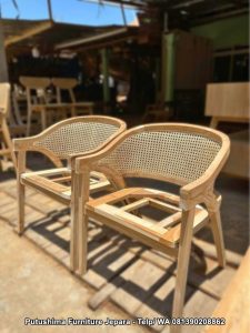 Kursi Cafe Rotan Jati Capung