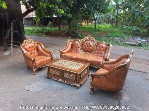 Kursi Tamu Ganesa Meja Kopi Ukir Jati