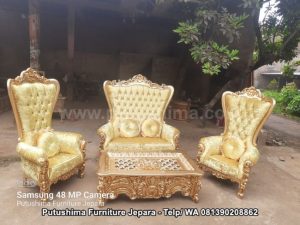 Kursi Tamu Jati Klasik Syahrini Belagio
