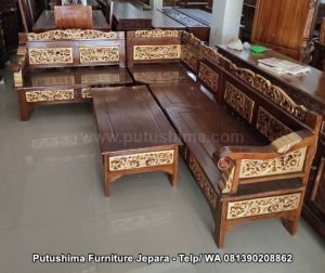Kursi Sudut Jati Bagong Rahwana Krawangan